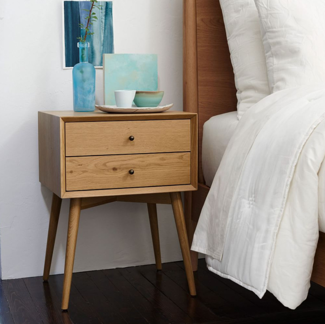 Bedside table from West Elm