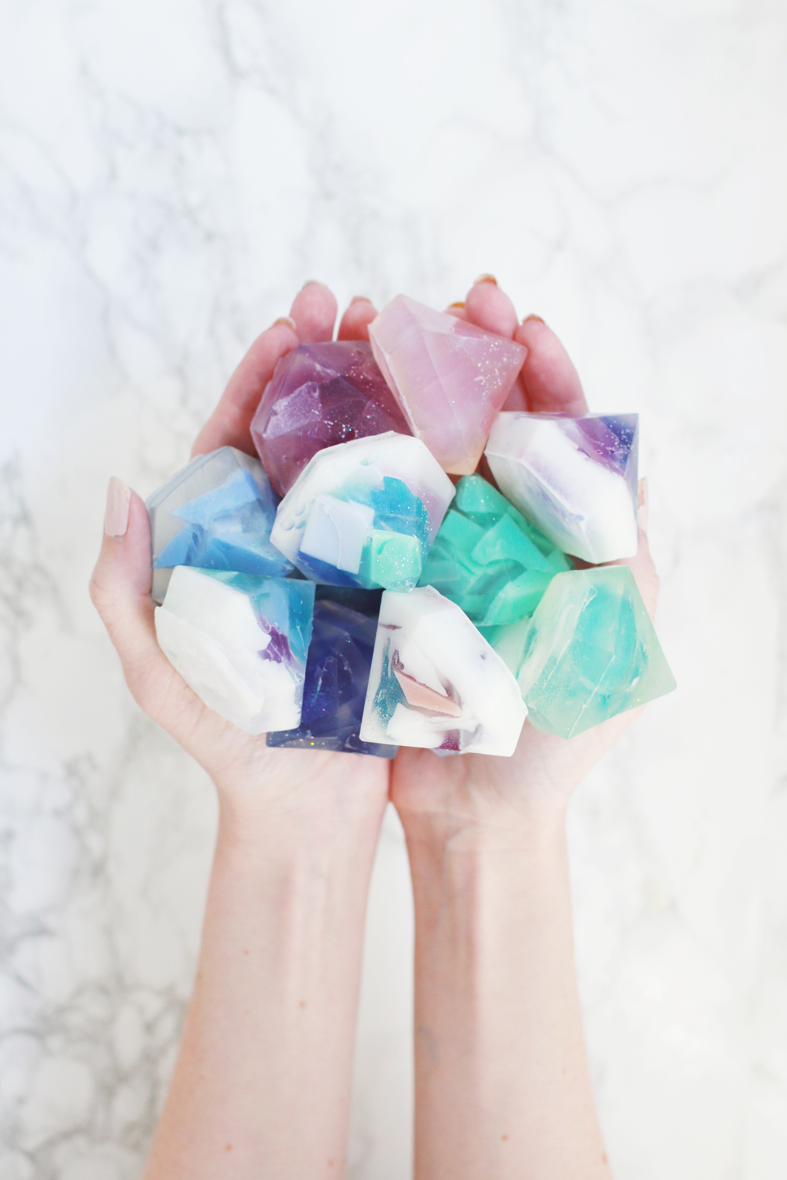 2. Gemstone Soap | Image: A Beautiful Mess