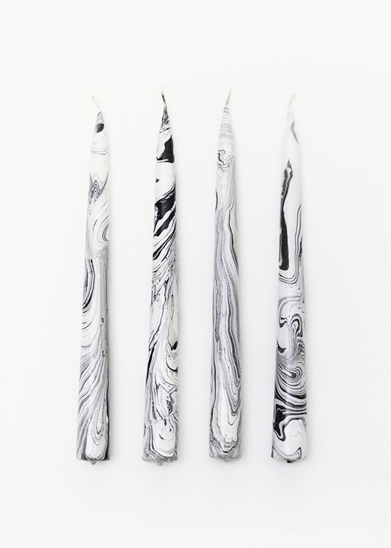 3. Marbled Candles | Image: Etsy