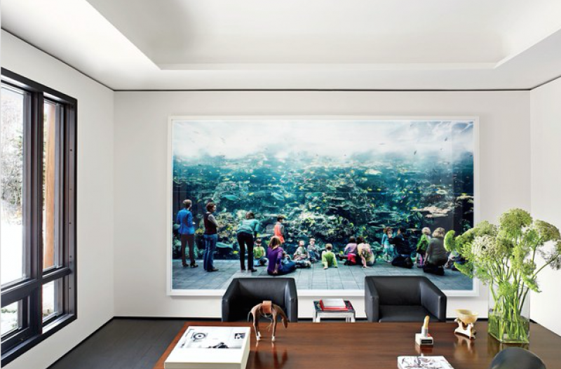 Home Office: Art collectors Amy and John Phelan | Image: Architectural Digest